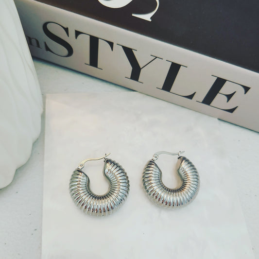 Chunky Sylver Hoops