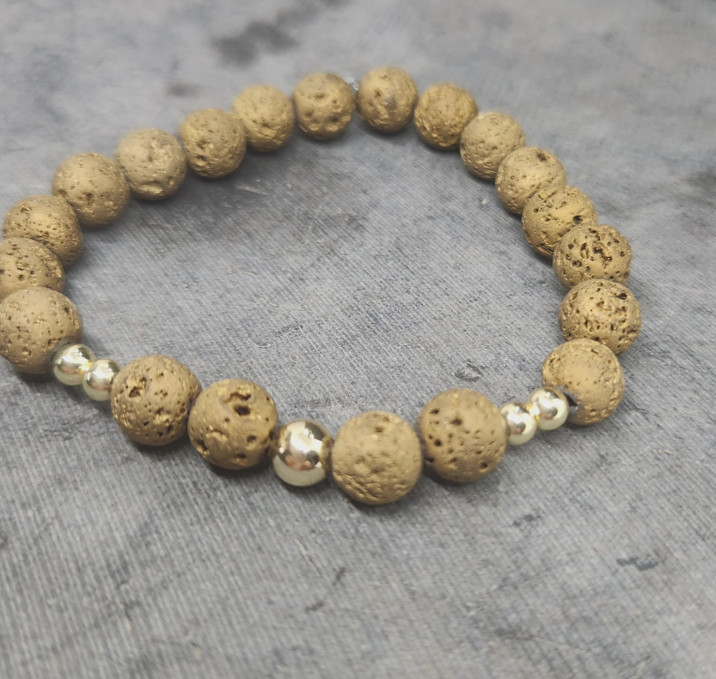 Gold Volcanic Bracelet