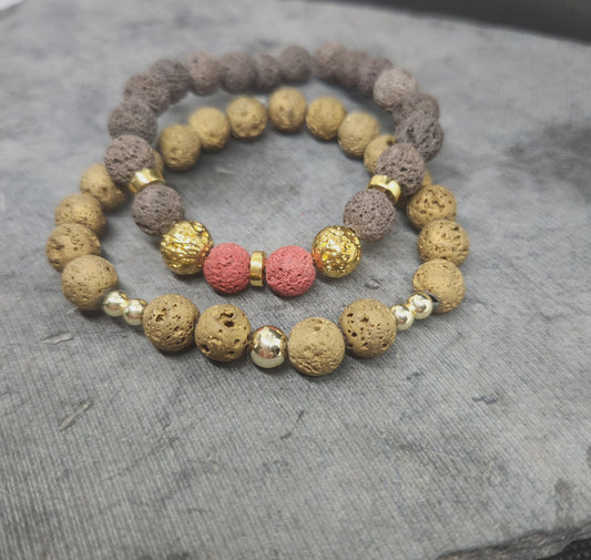 Gold Volcanic Bracelet